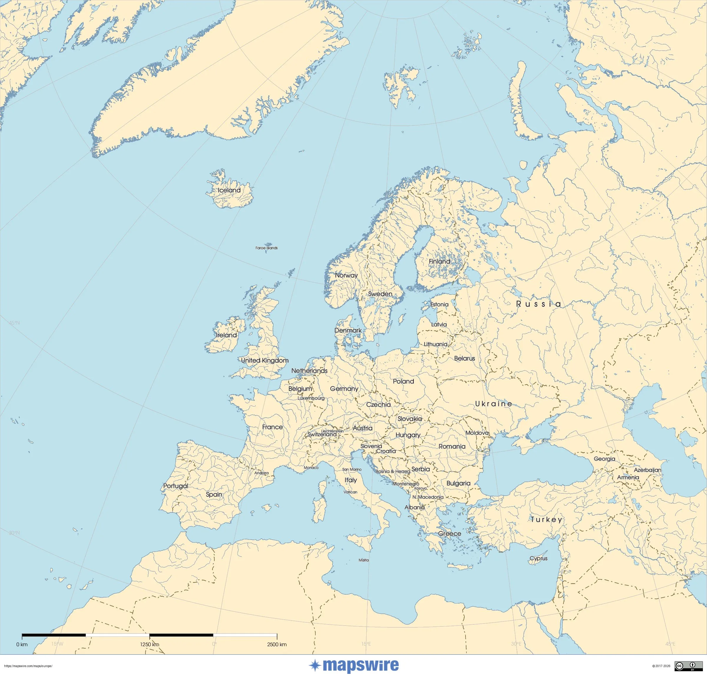 europe map