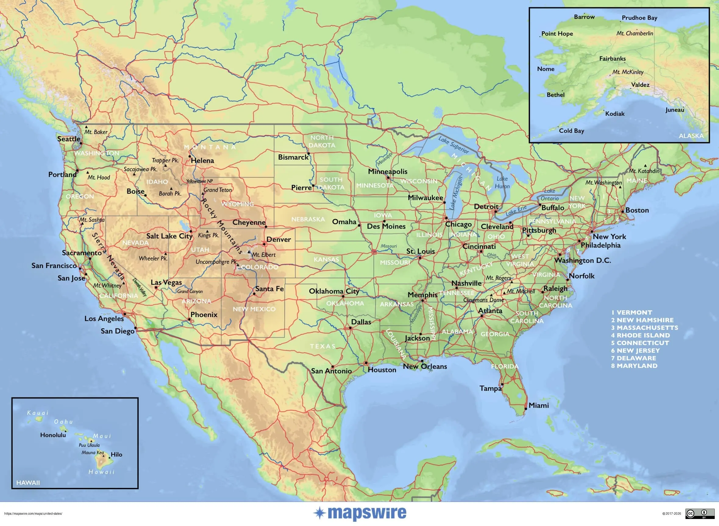 usa map