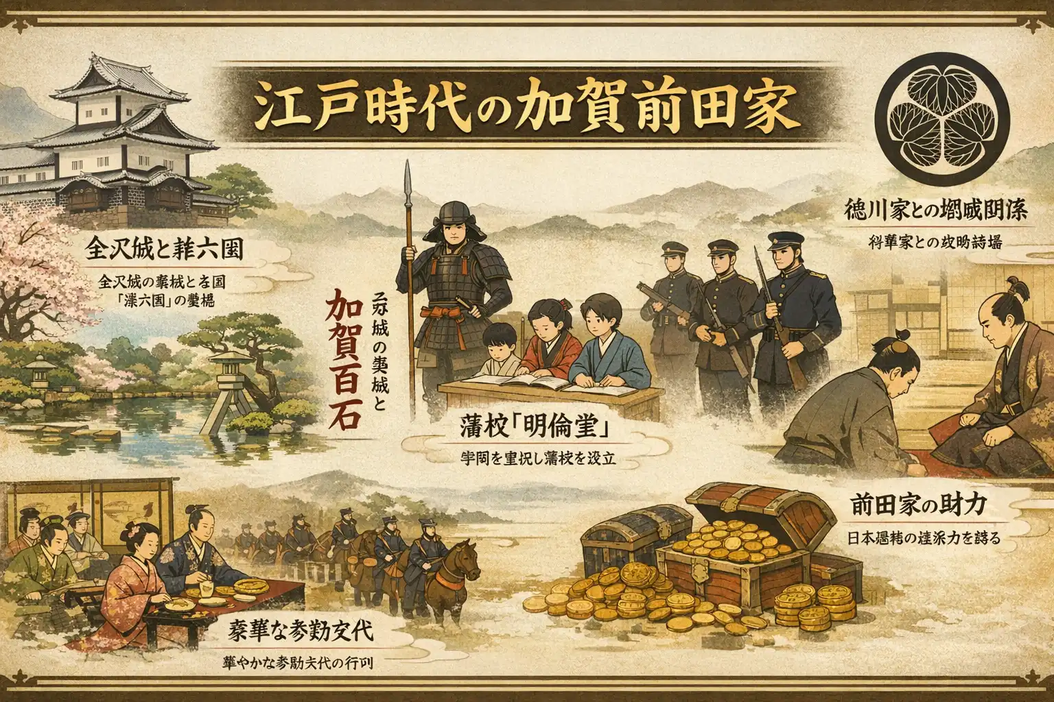 加賀百万石を築いた前田家の繁栄と統治