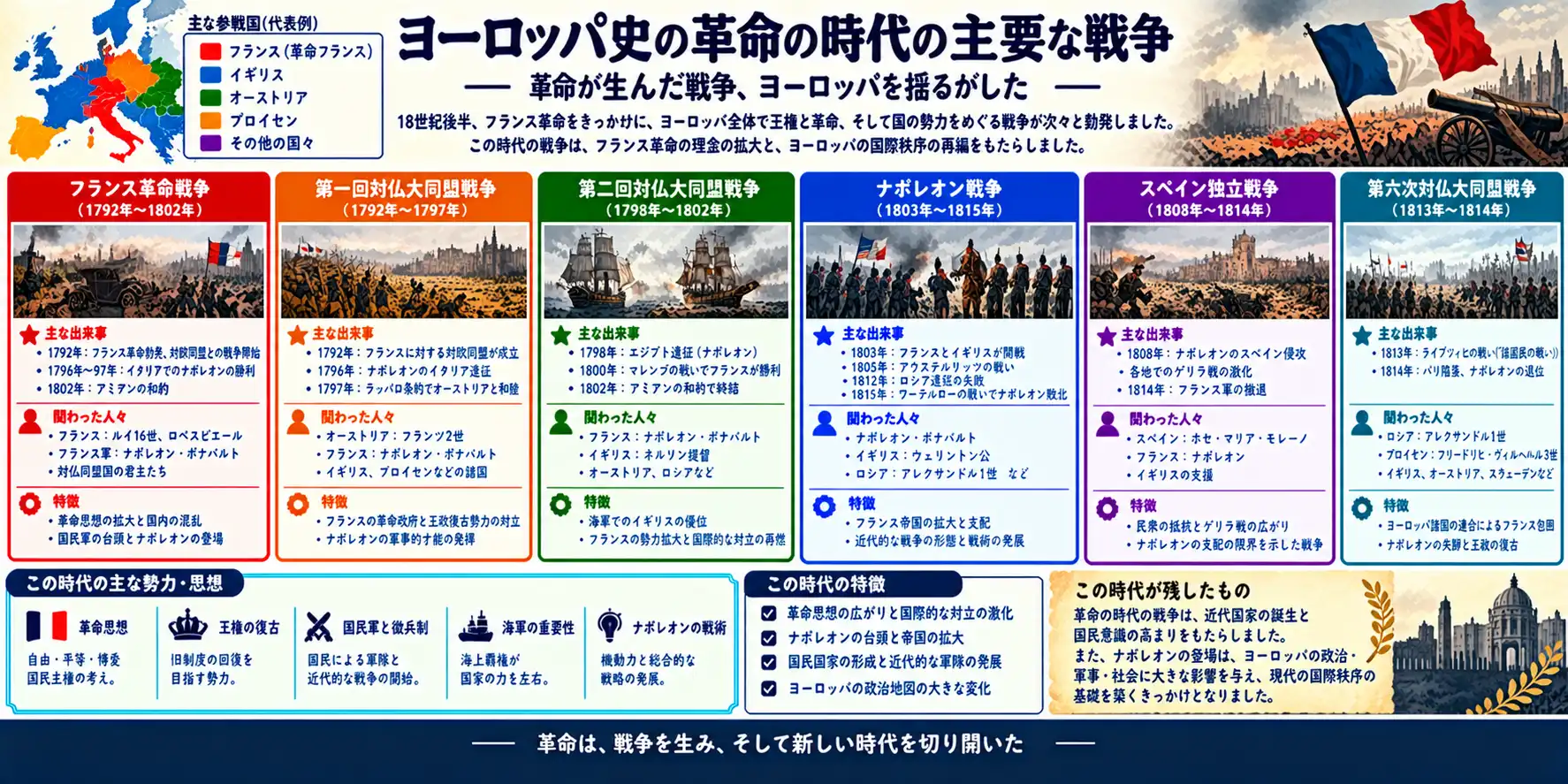 革命の時代：欧州を動乱に陥れた覇権戦争