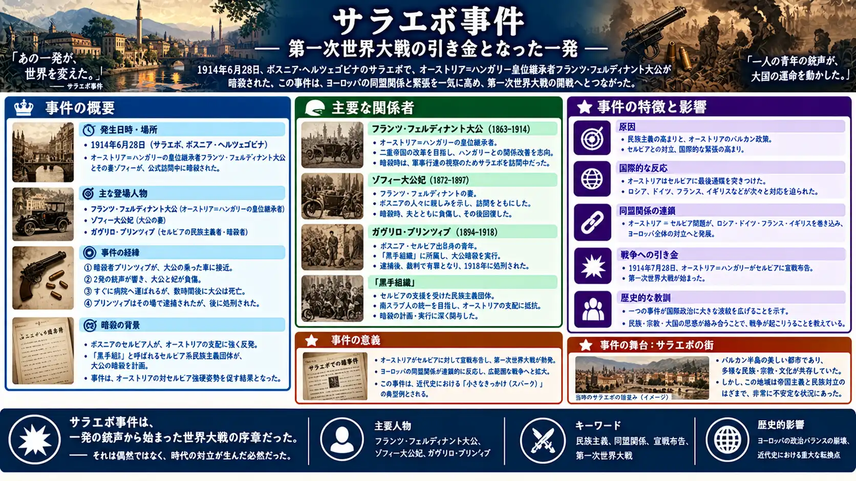 大戦の火種となった皇太子夫妻暗殺