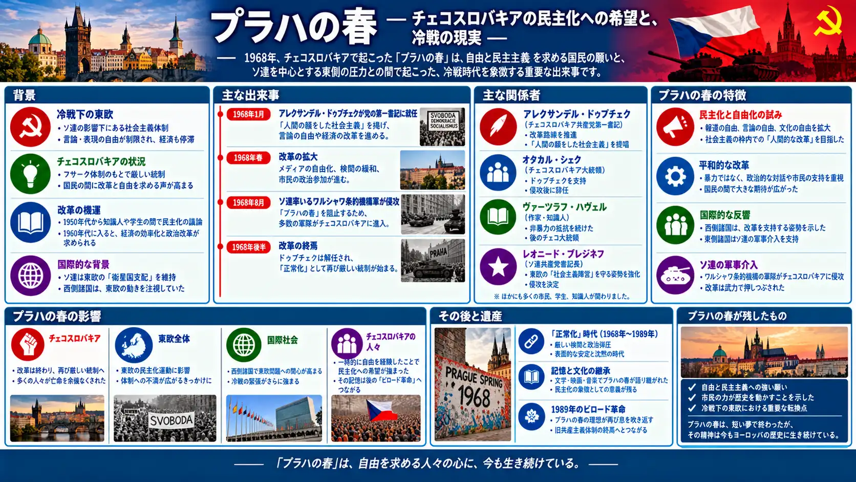 プラハの春と社会主義の民主化運動