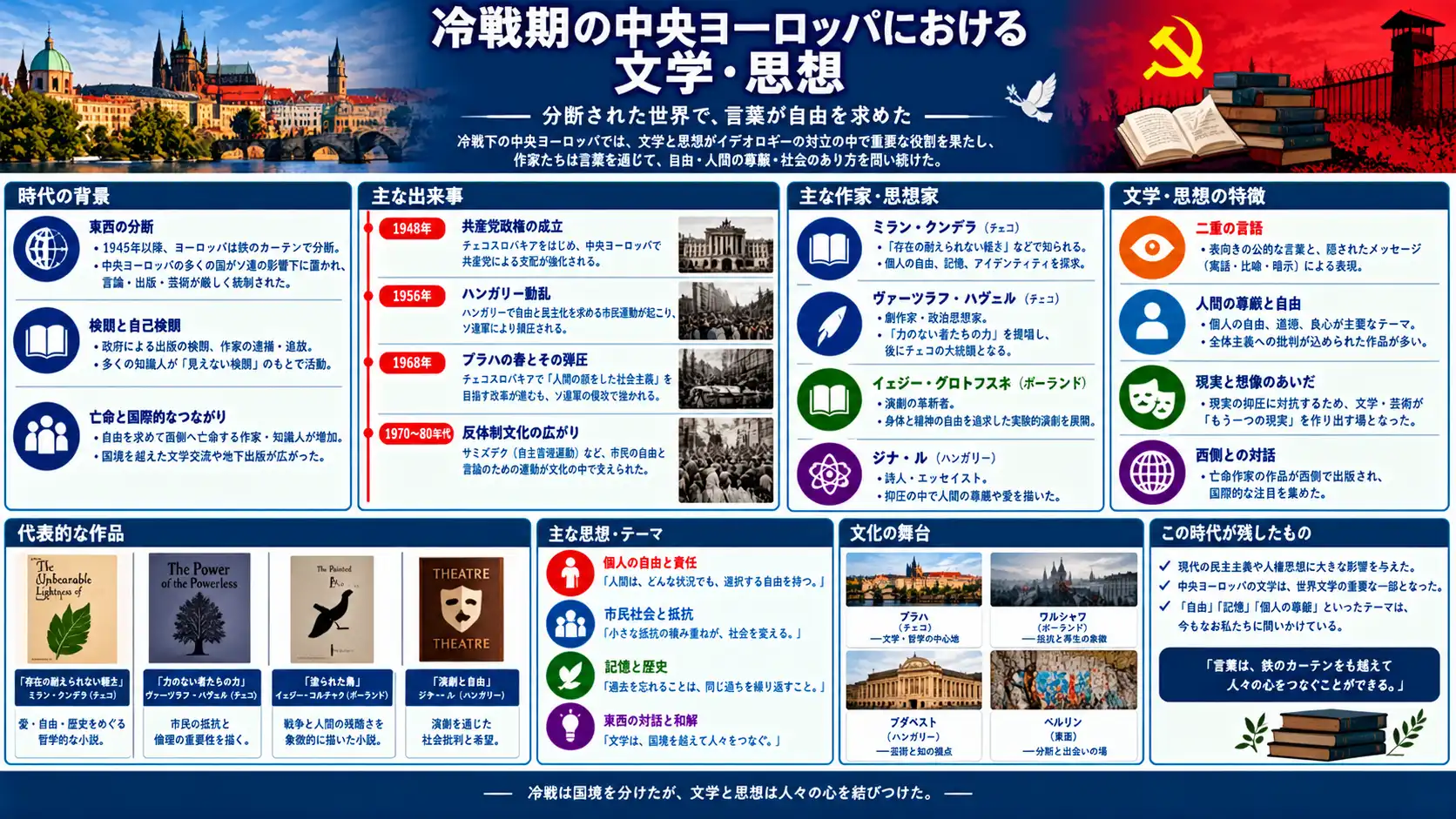冷戦期のヨーロッパ文学と思想の展開