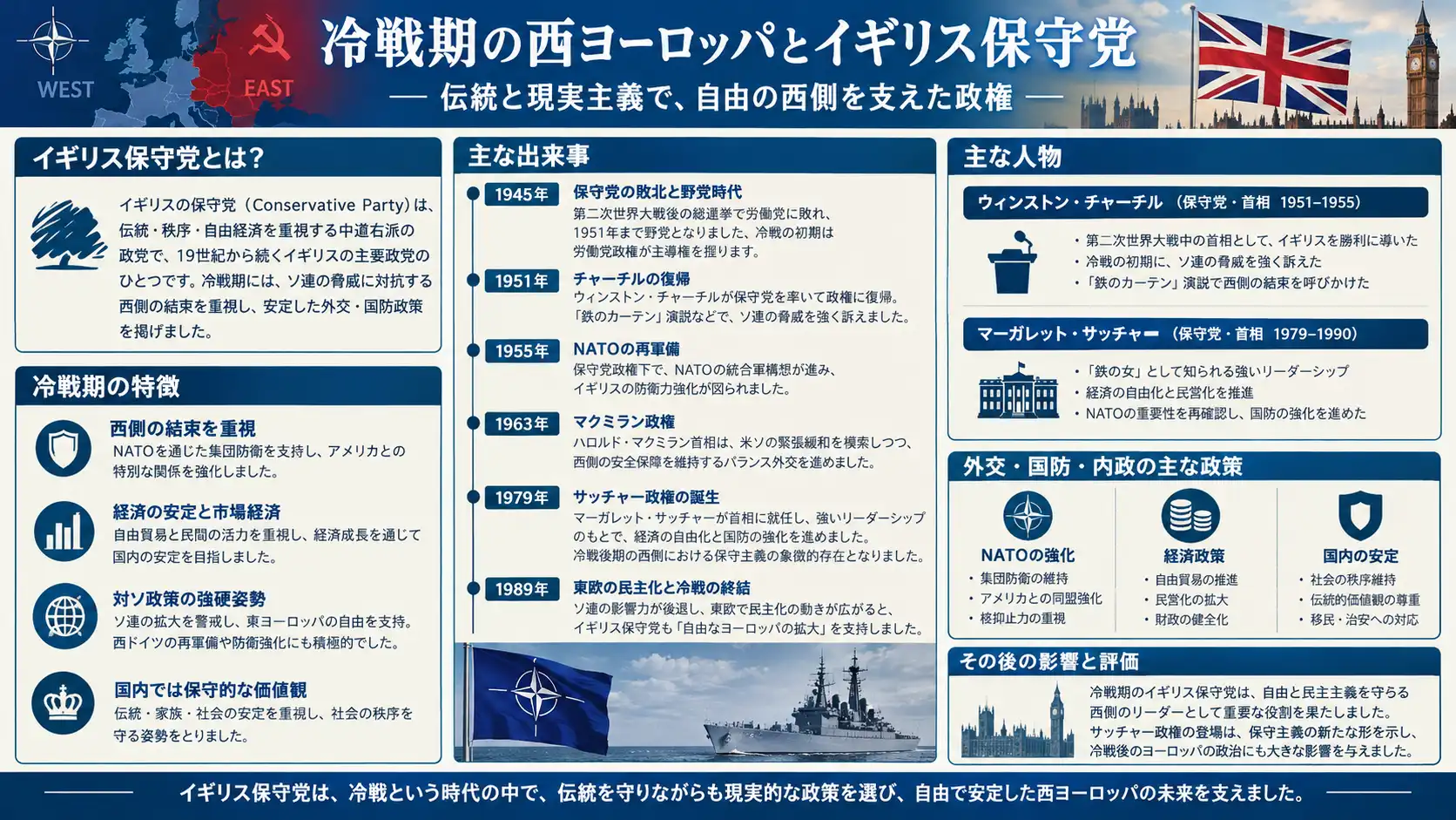 冷戦期のイギリス保守党と指導者たち