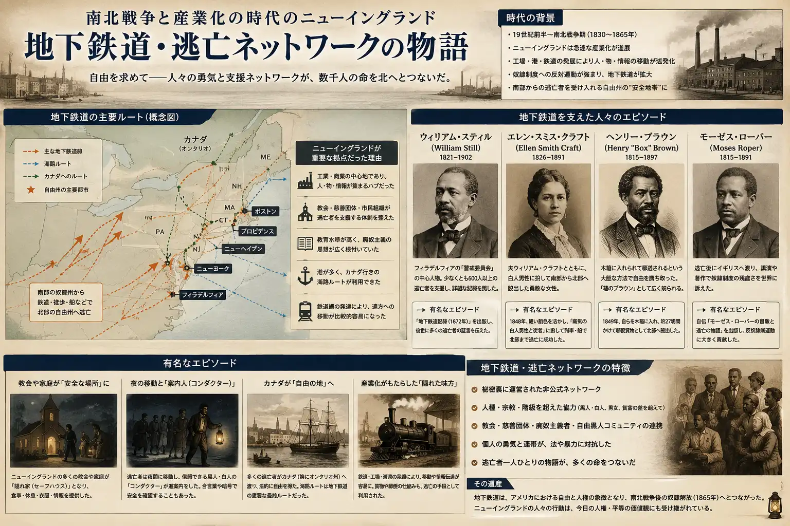地下鉄道と逃亡者たちの自由闘争史