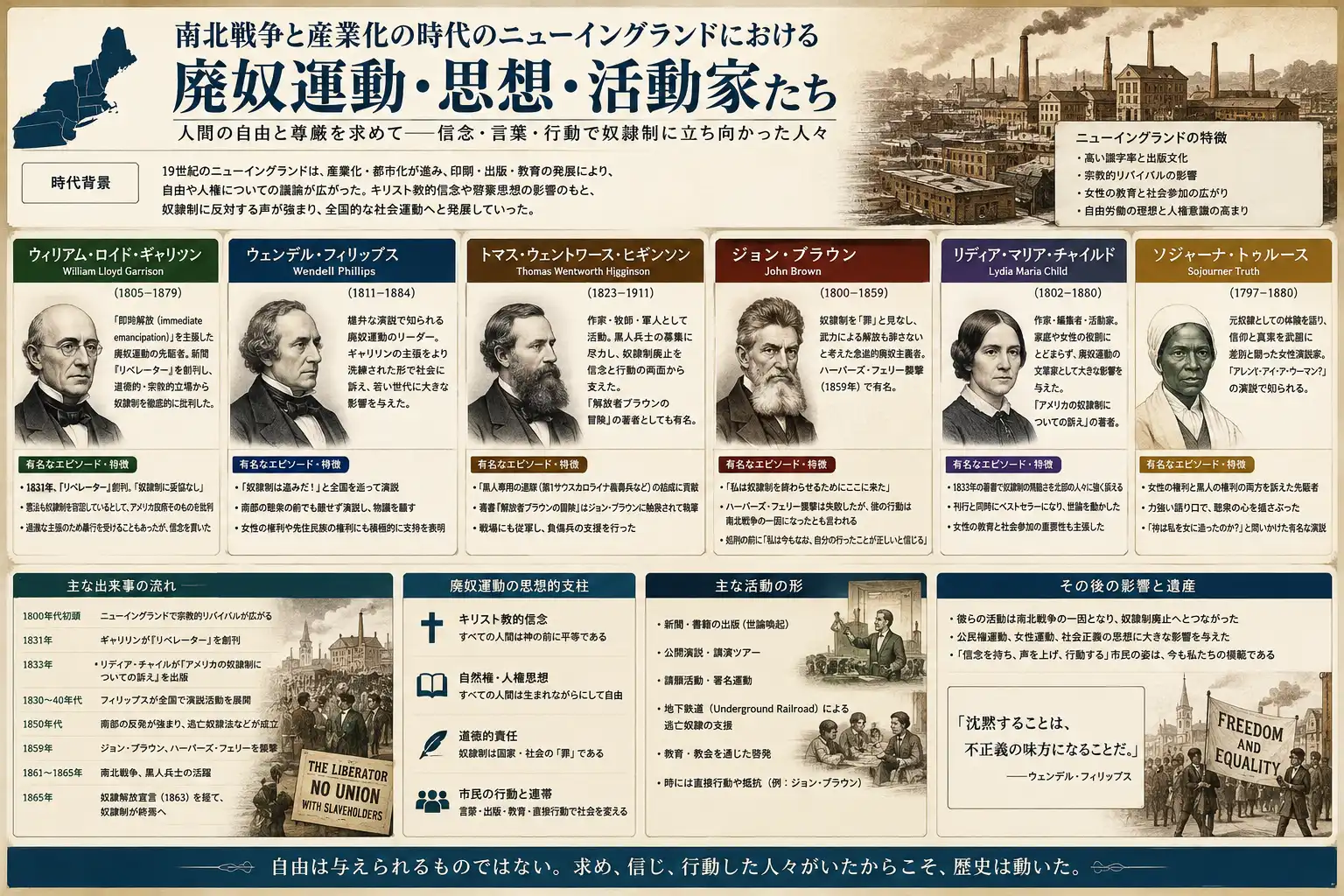 南北戦争期ニューイングランド廃奴運動の思想と闘争