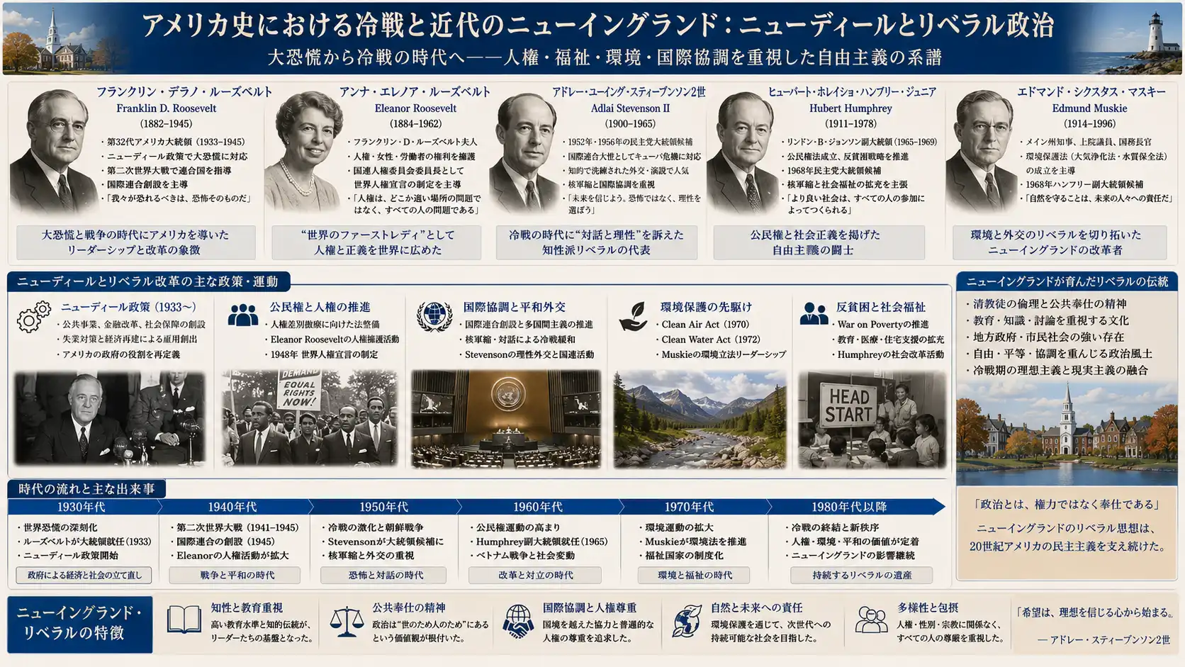 恐慌から冷戦へリベラリズムの理想を紡いだ指導者たち