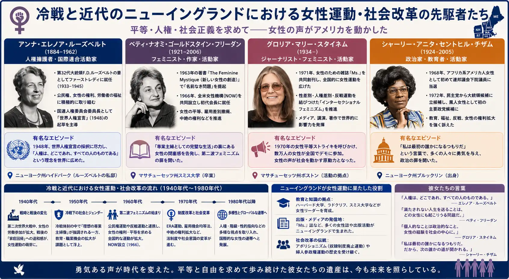 差別の壁を破り平等の地平を切り拓いた女性改革者たちの系譜