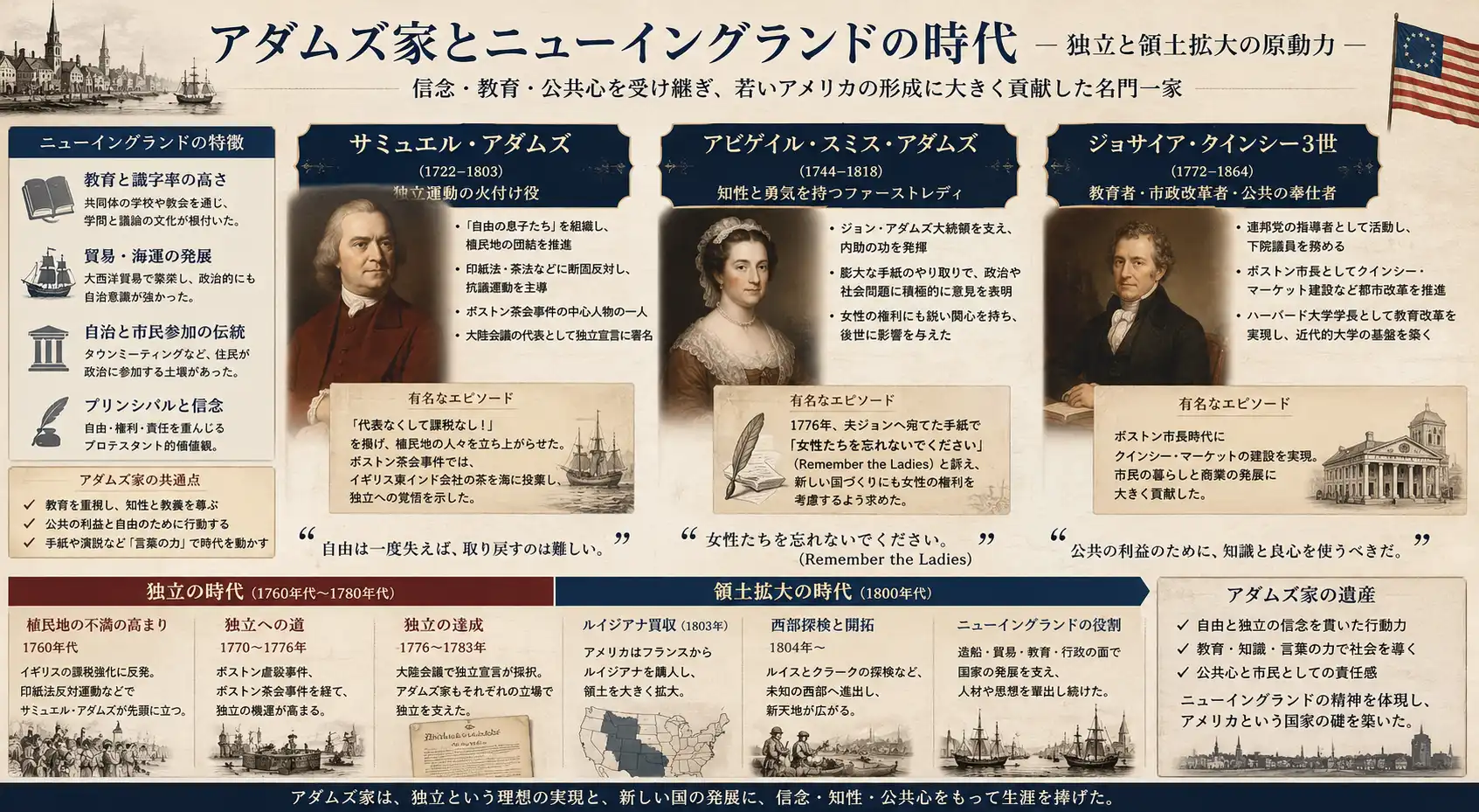 アダムズ家が築いた建国の精神