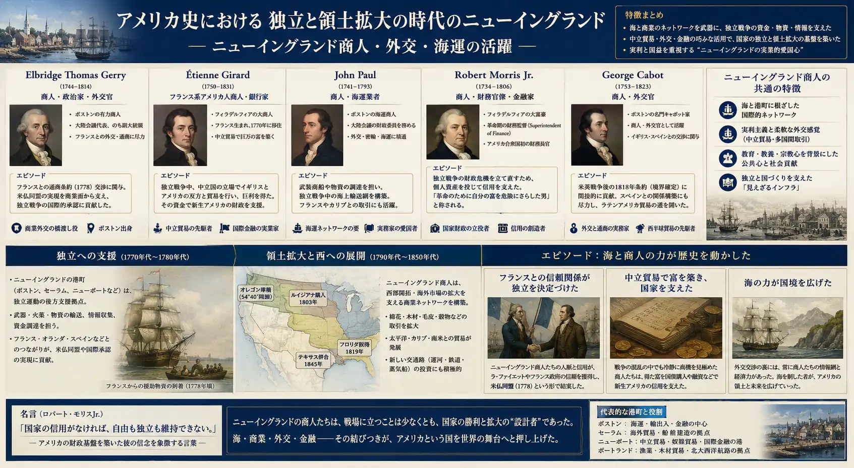 独立と拡張を支えた商人群像