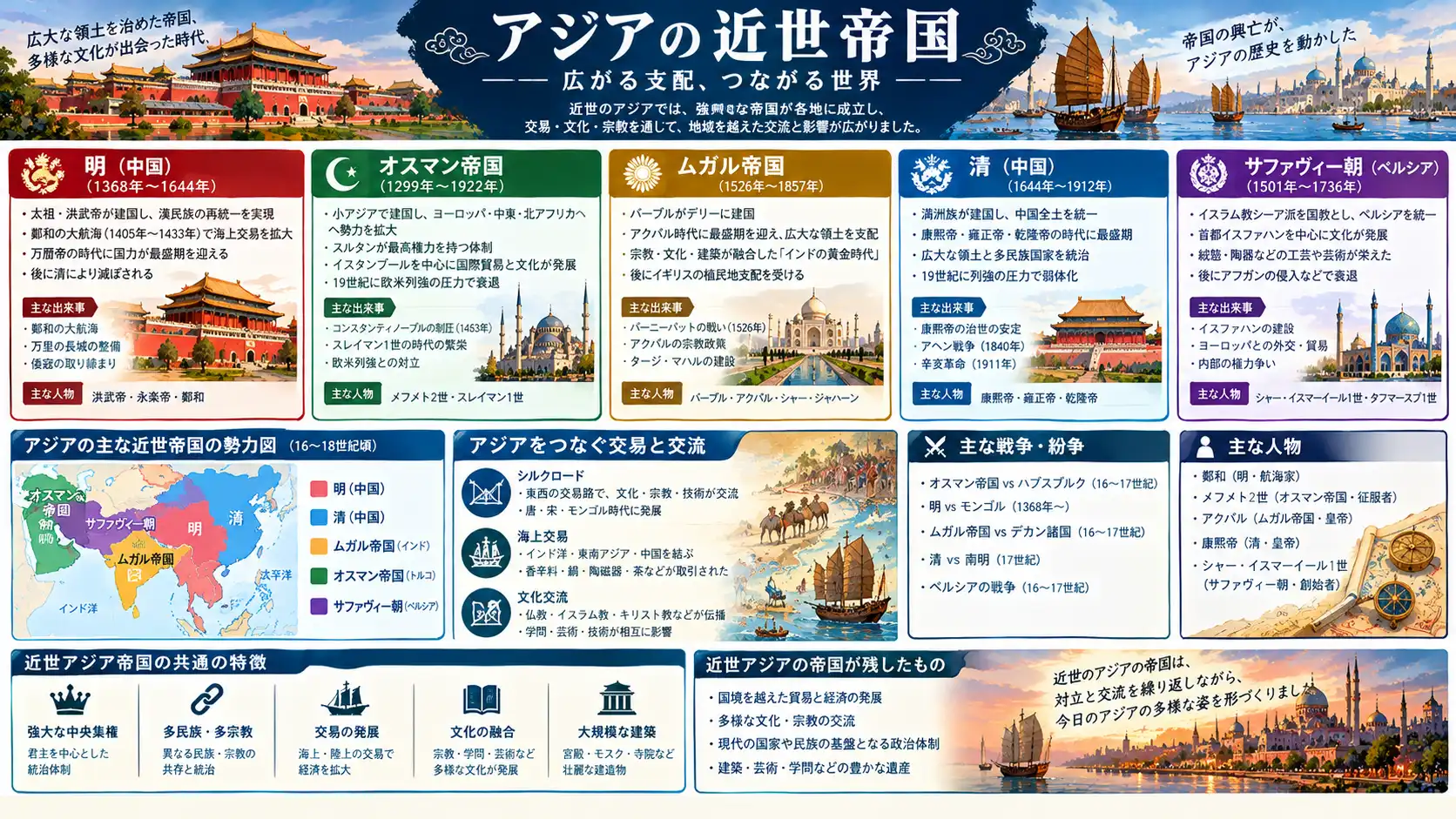 アジア近世帝国の繁栄と多様な統合の時代